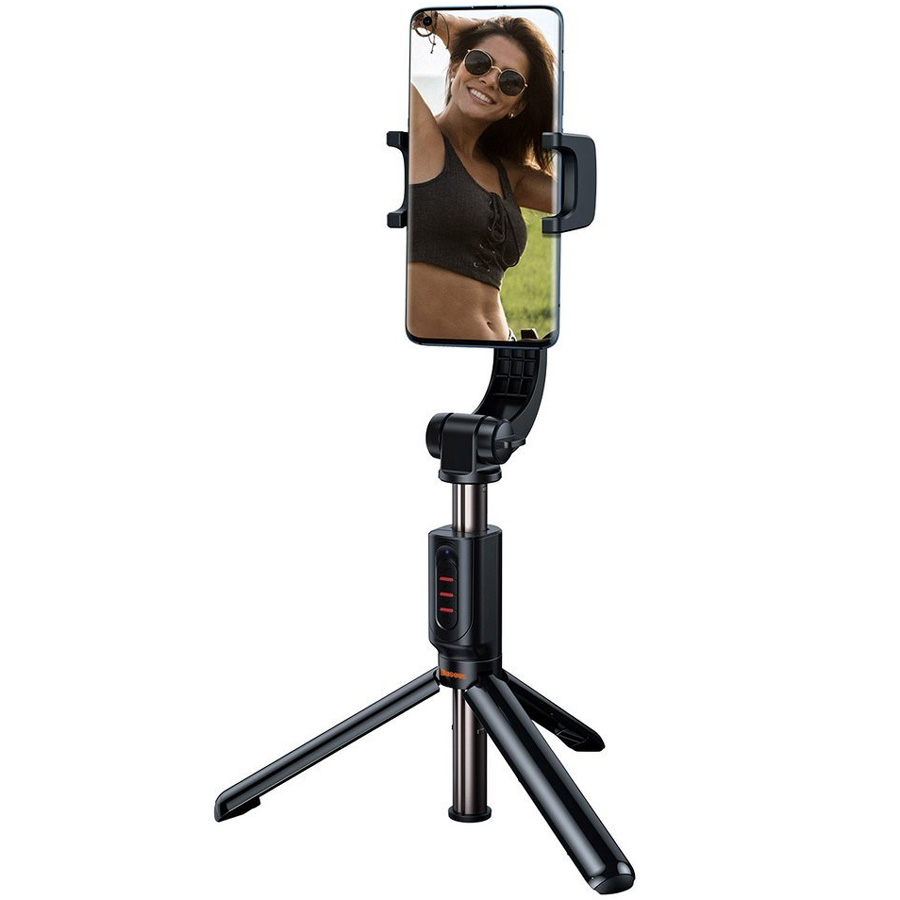 

Трипод для смартфона с Bluetooth пультом Baseus Lovely Uniaxial Bluetooth Folding Stand Black