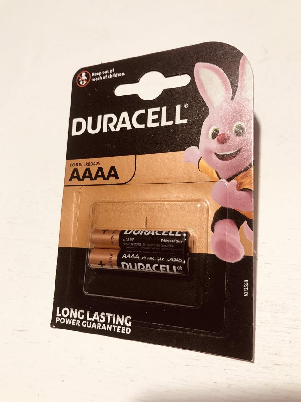 10 X DURACELL AAAA ALKALINE BATTERIES 1.5V LR8 / LR61