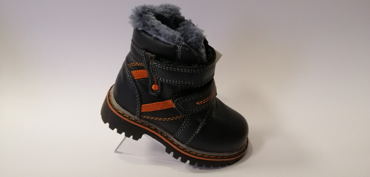

Зимние ботинки для мальчика Clibee 94 Н black чёрные р. 22-14,5 см
