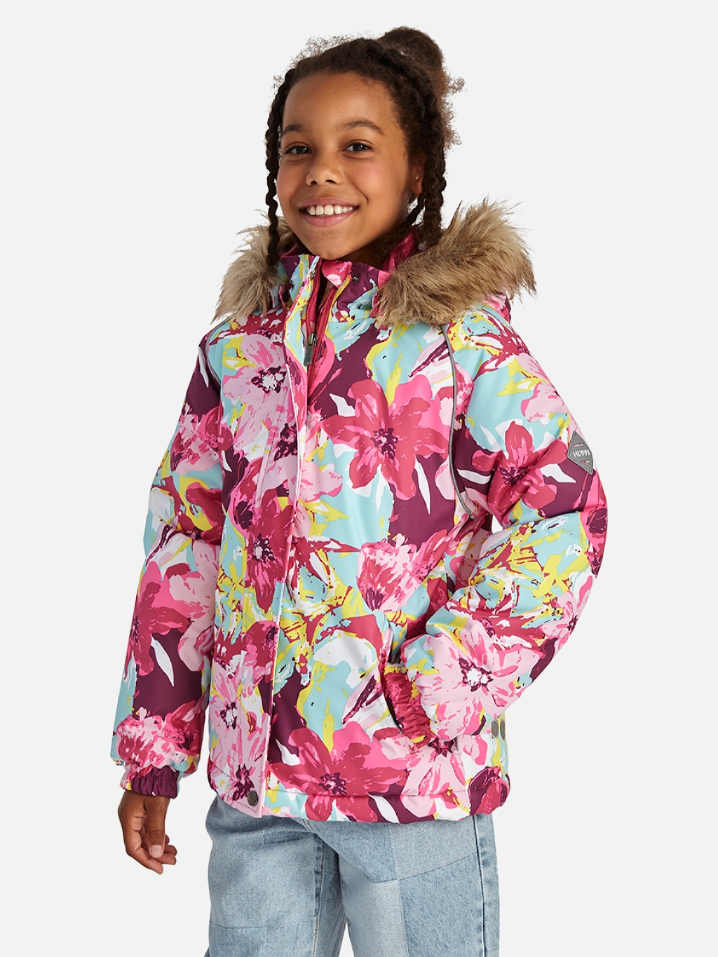 Акция на Дитяча зимова куртка для дівчинки Huppa Alondra 18420030-34113 104 см Рожева от Rozetka