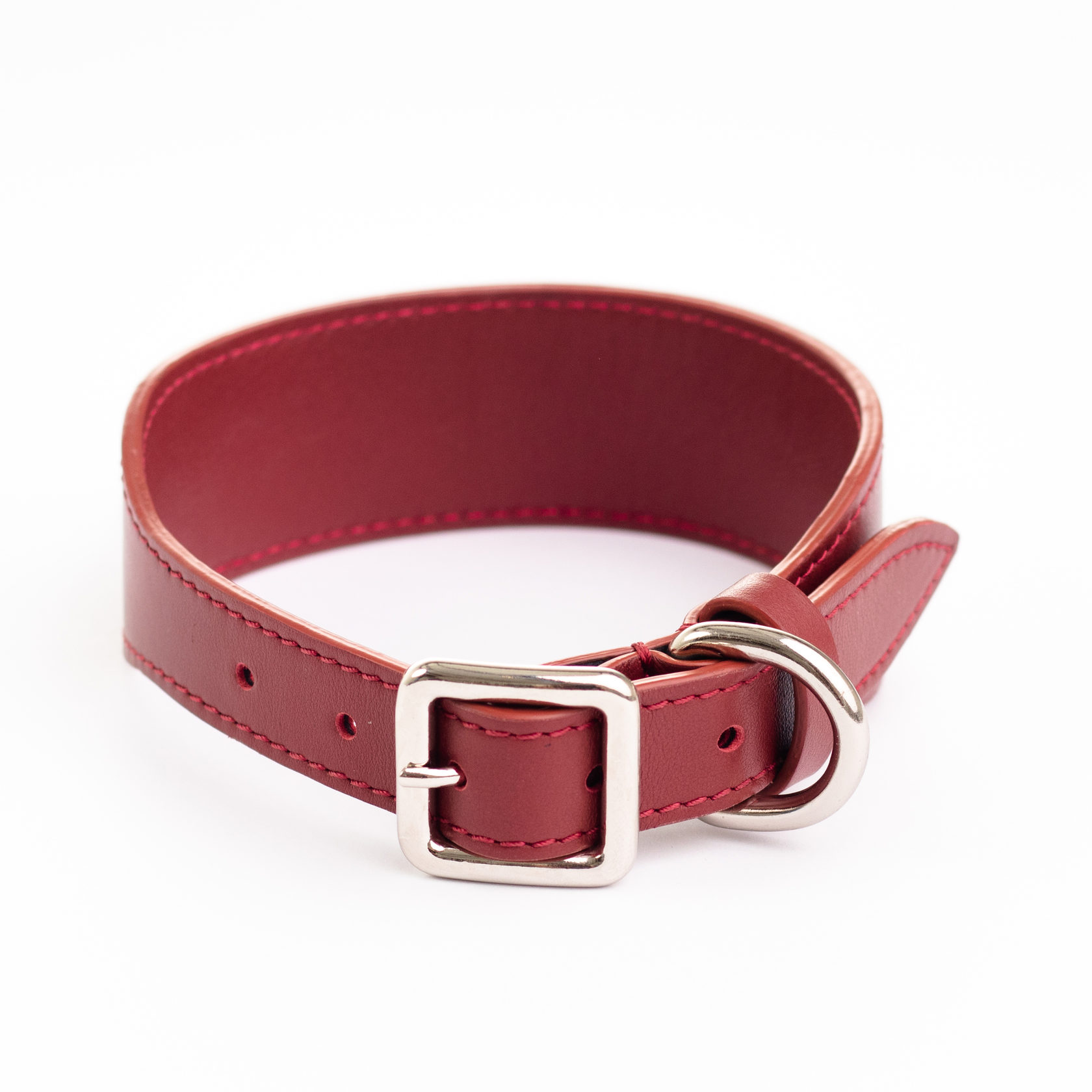 

Ошейник-селёдка Doggy style - M (34-42 см.) - Красный