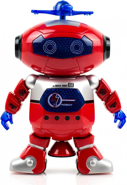 

Интерактивная игрушка танцующий светящийся робот HLV Dancing Robot 99444 Red