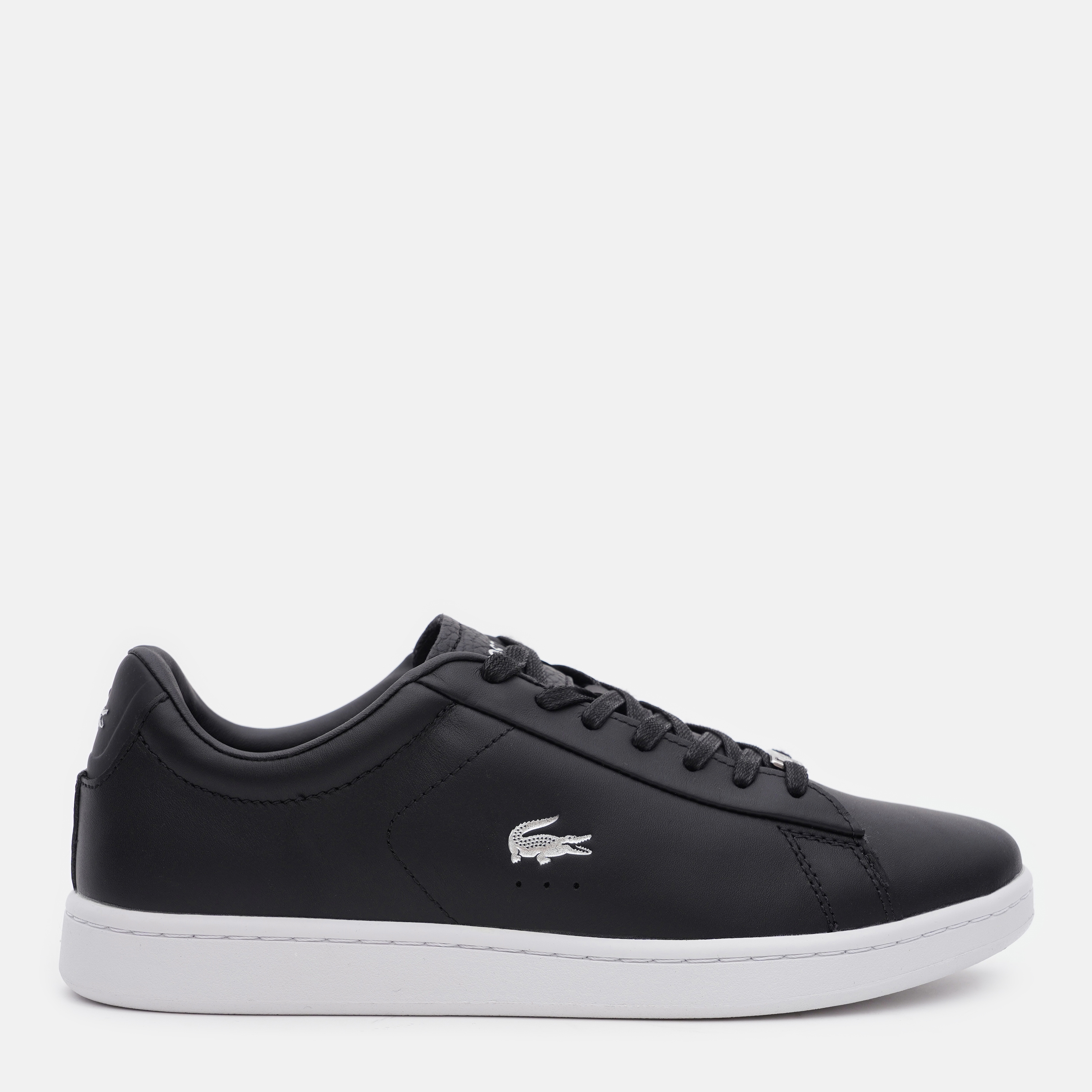 Акція на Жіночі кеди низькі Lacoste Carnaby 743SFA0016-22F 37.5 (T4.5) 24 см Blk Slv від Rozetka