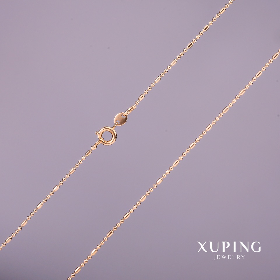 

Цепочка Xuping точка тире, толщина 1,3мм, длина 70см Позолота 18К, ida37233