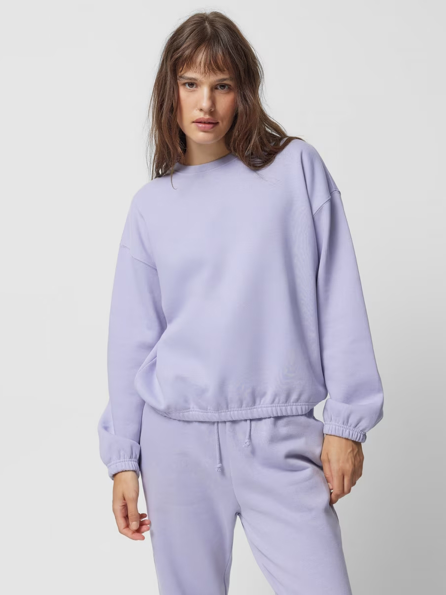 Акція на Світшот утеплений жіночий Outhorn Sweatshirt F663 OTHAW23TSWSF663-52S M Фіолетовий від Rozetka