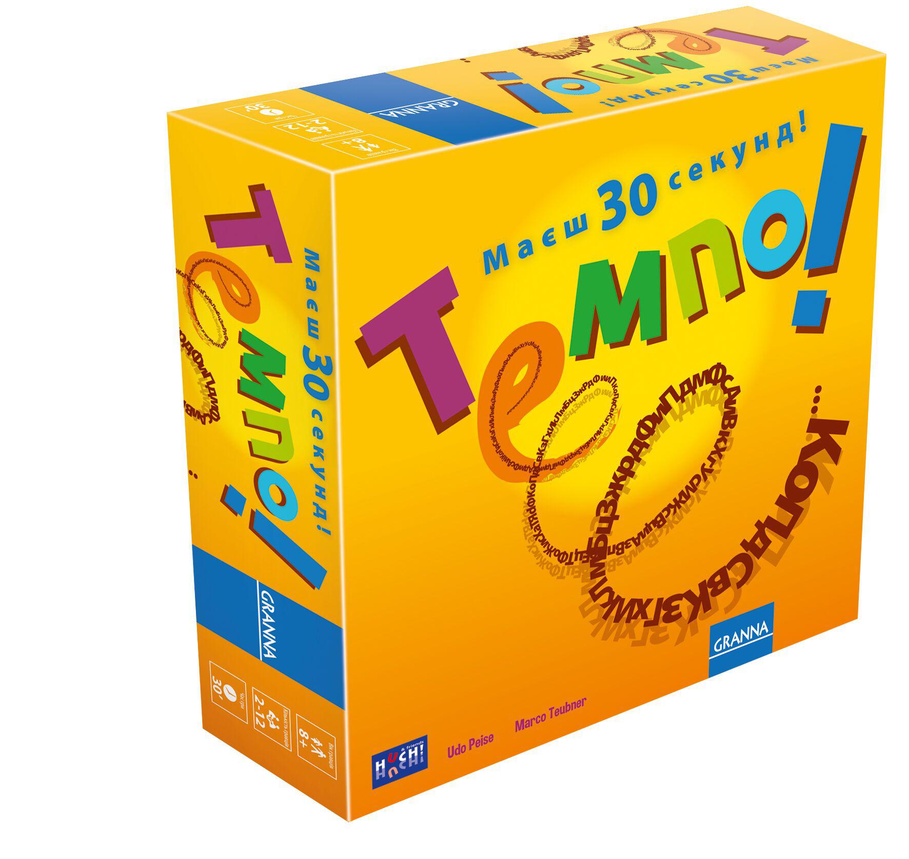 

Настольная игра Темпо от 7 лет на украинском языке Granna