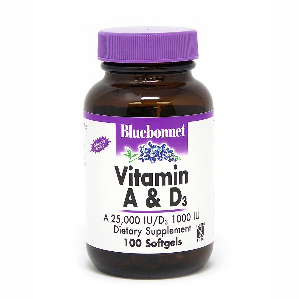 

Витамины Bluebonnet Nutrition Vitamin A & D3 100 капсул (4384302960)