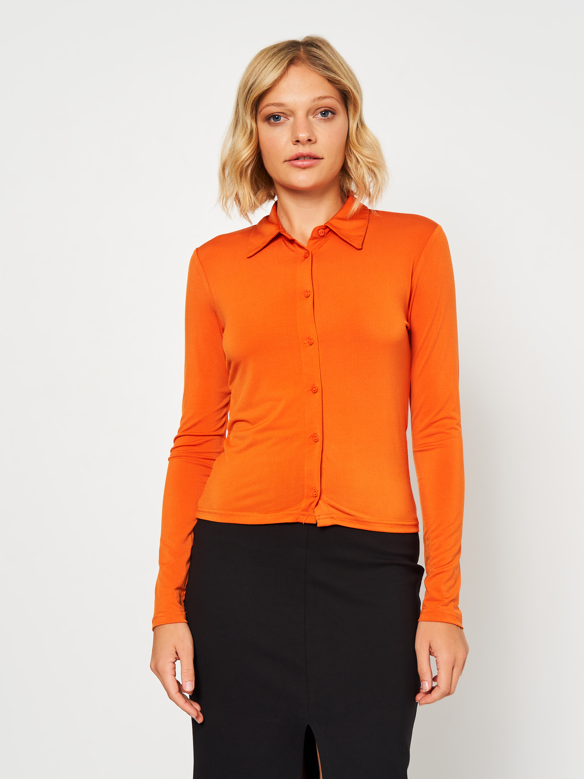 Блузка жіноча Stradivarius 6071/701/344 S Помаранчева від Rozetka на платформі USKIDKA Акція на Блузка жіноча Stradivarius 6071/701/344 S Помаранчева від Rozetka
