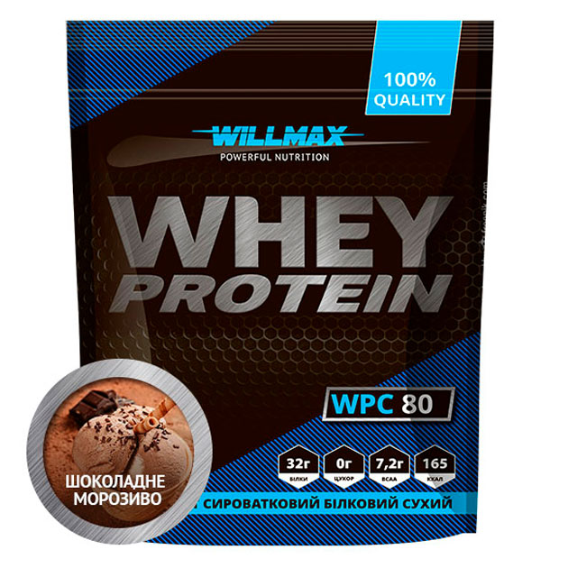 

Протеин Willmax Whey Protein 80 920 г Шоколадное мороженое