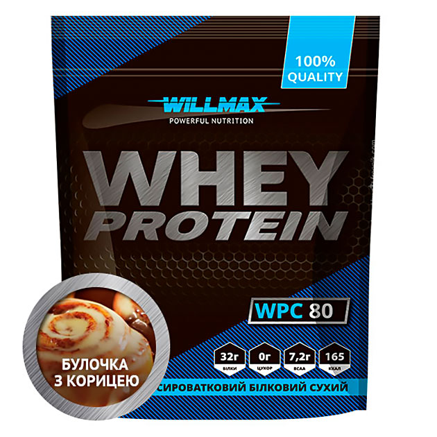 

Протеин Willmax Whey Protein 80 920 г Булочка с корицей