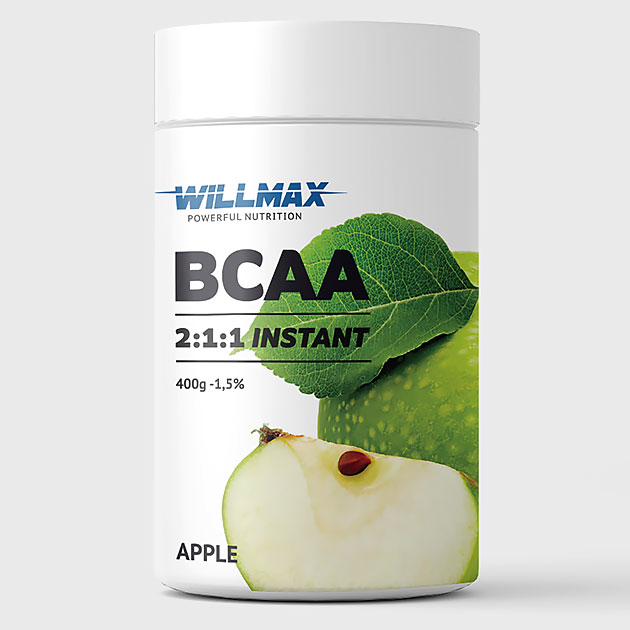 

Аминокислоты Willmax BCAA 400 г Яблоко