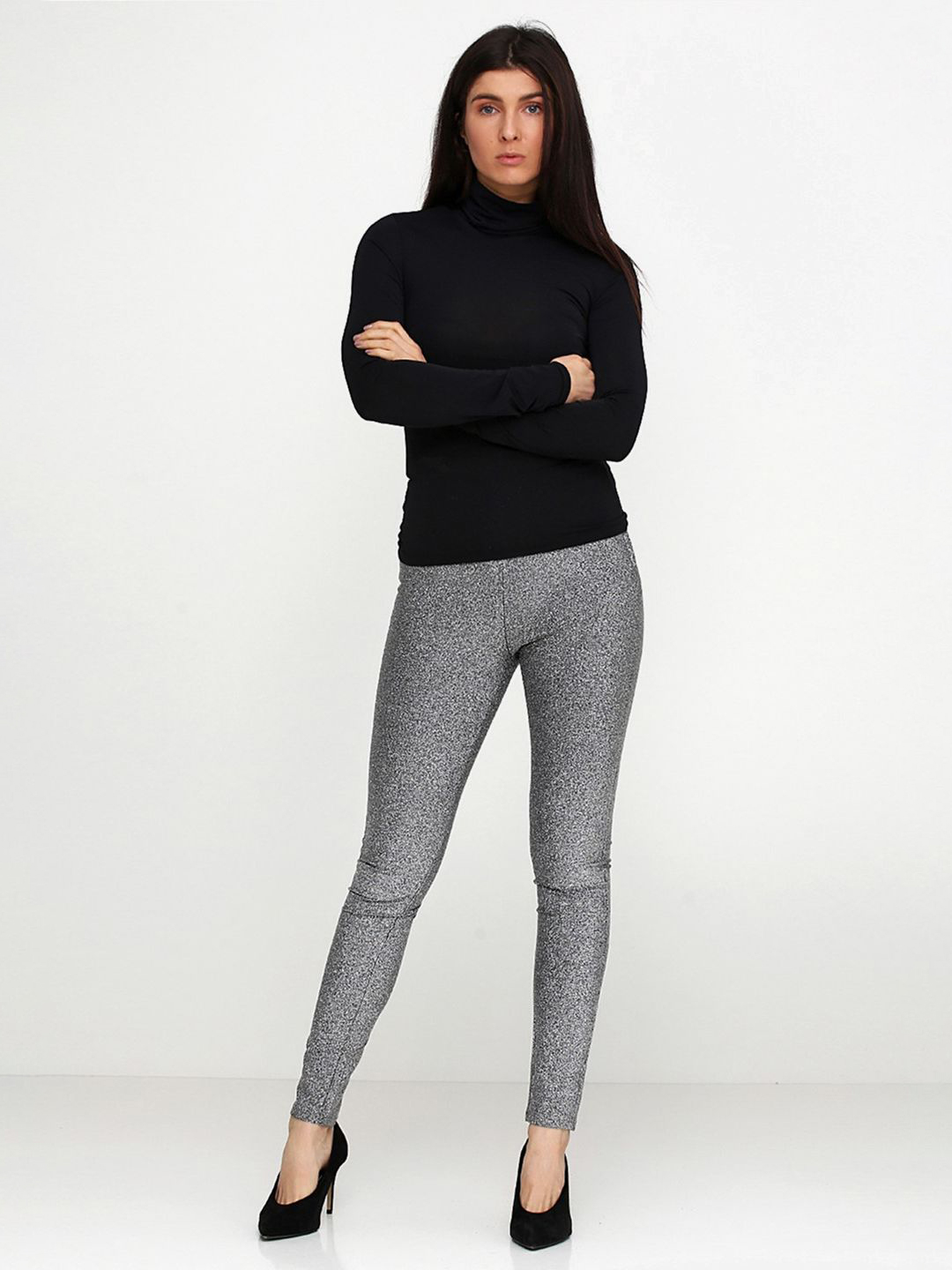 

Брюки H&M KK5437056 40 Серебристые