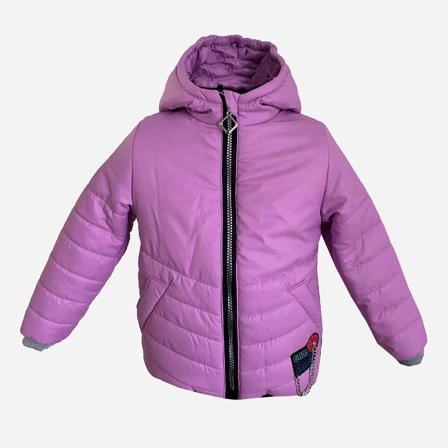 Акція на Дитяча демісезонна куртка для дівчинки Одягайко 22591 86 см Бузкова від Rozetka