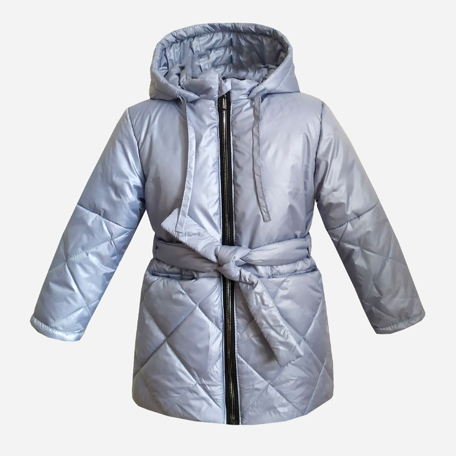 Акція на Дитяча демісезонна куртка для дівчинки Одягайко 22861 110 см Блакитна від Rozetka
