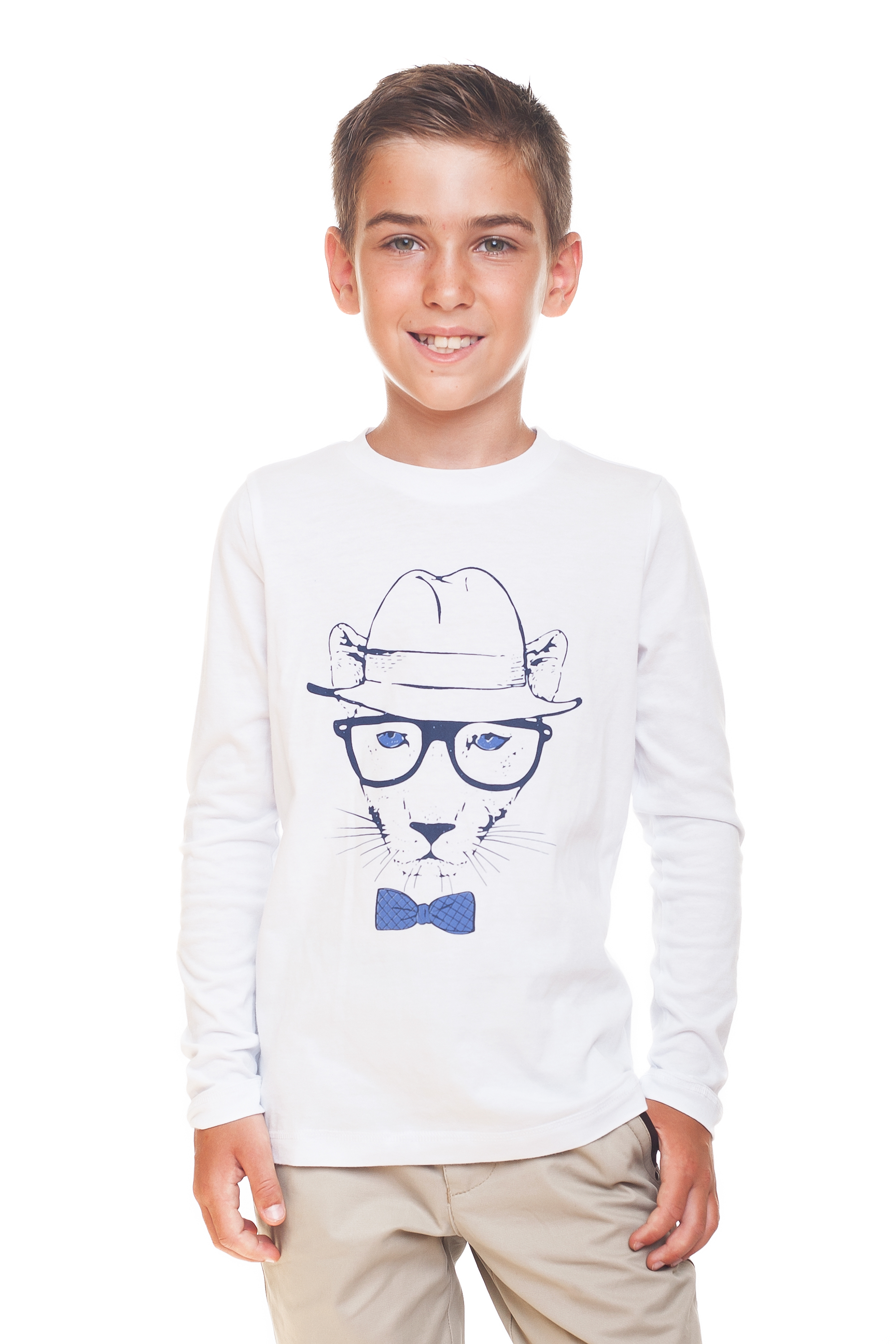 

Футболка с длинным рукавом KidsCouture Інтерлок 110 см Білий