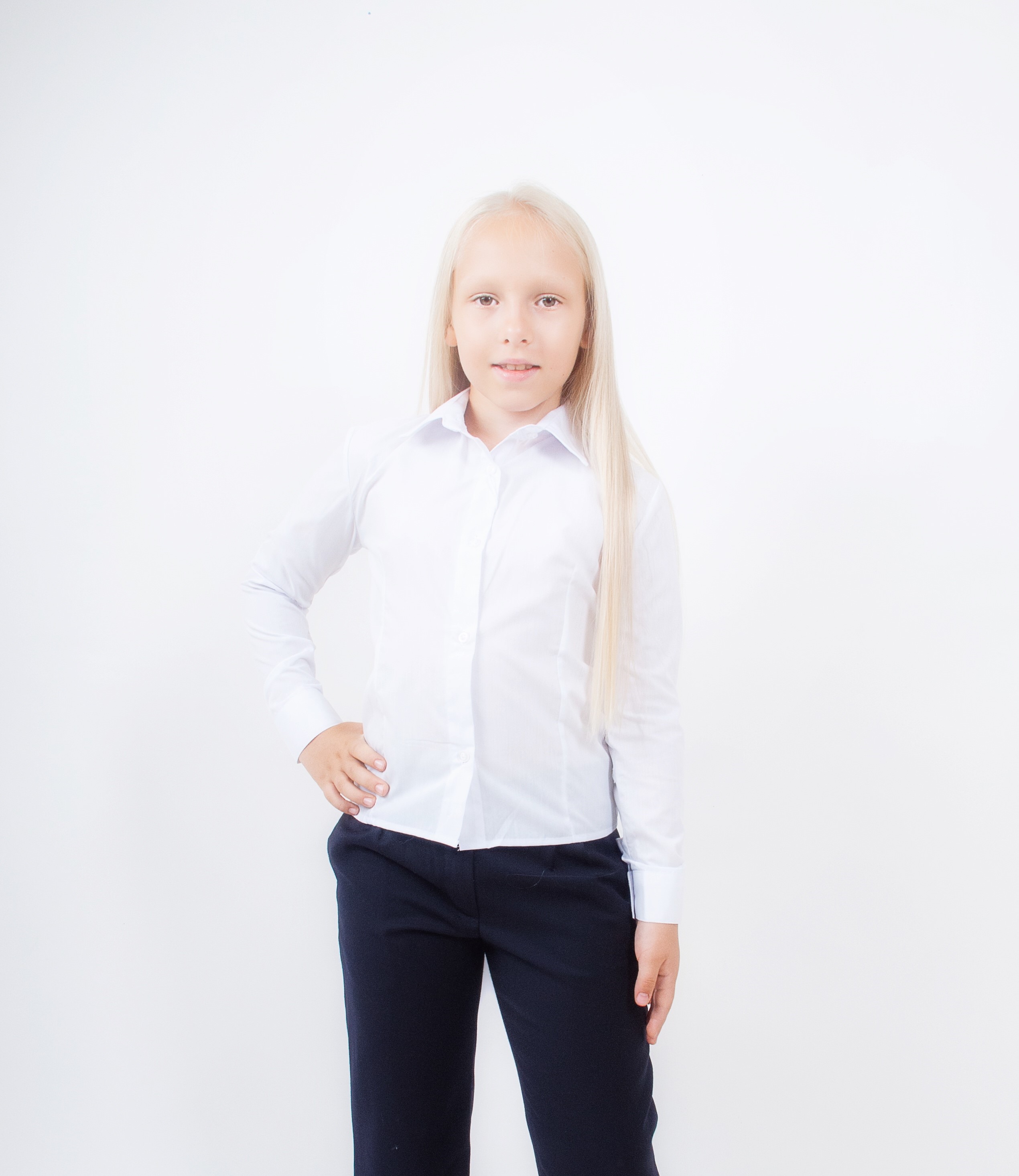 

Сорочка KidsCouture Рубашечний текстиль 134 см Білий