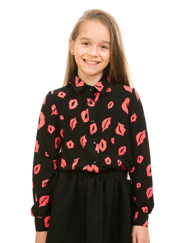 

Блуза KidsCouture Шифон 122 см Чорний