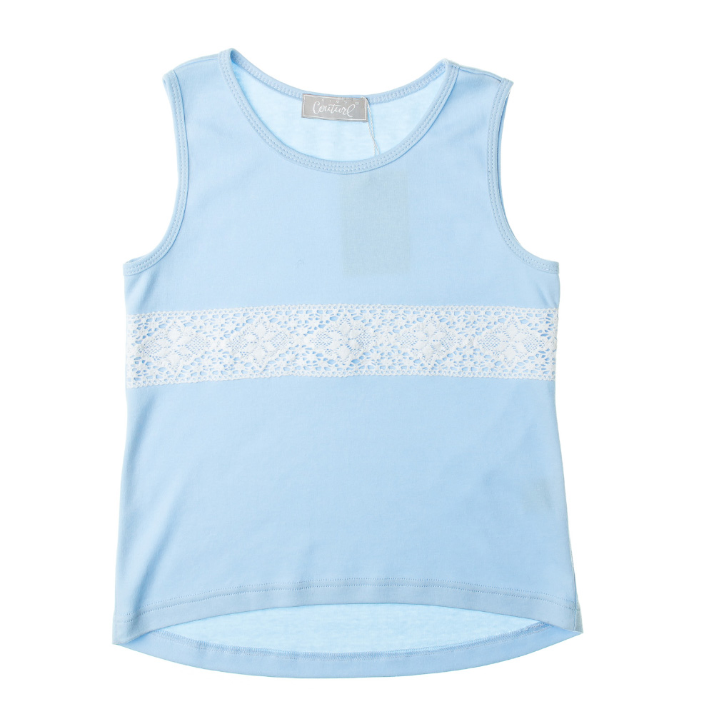 

Майка KidsCouture Інтерлок 128 см Блакитний