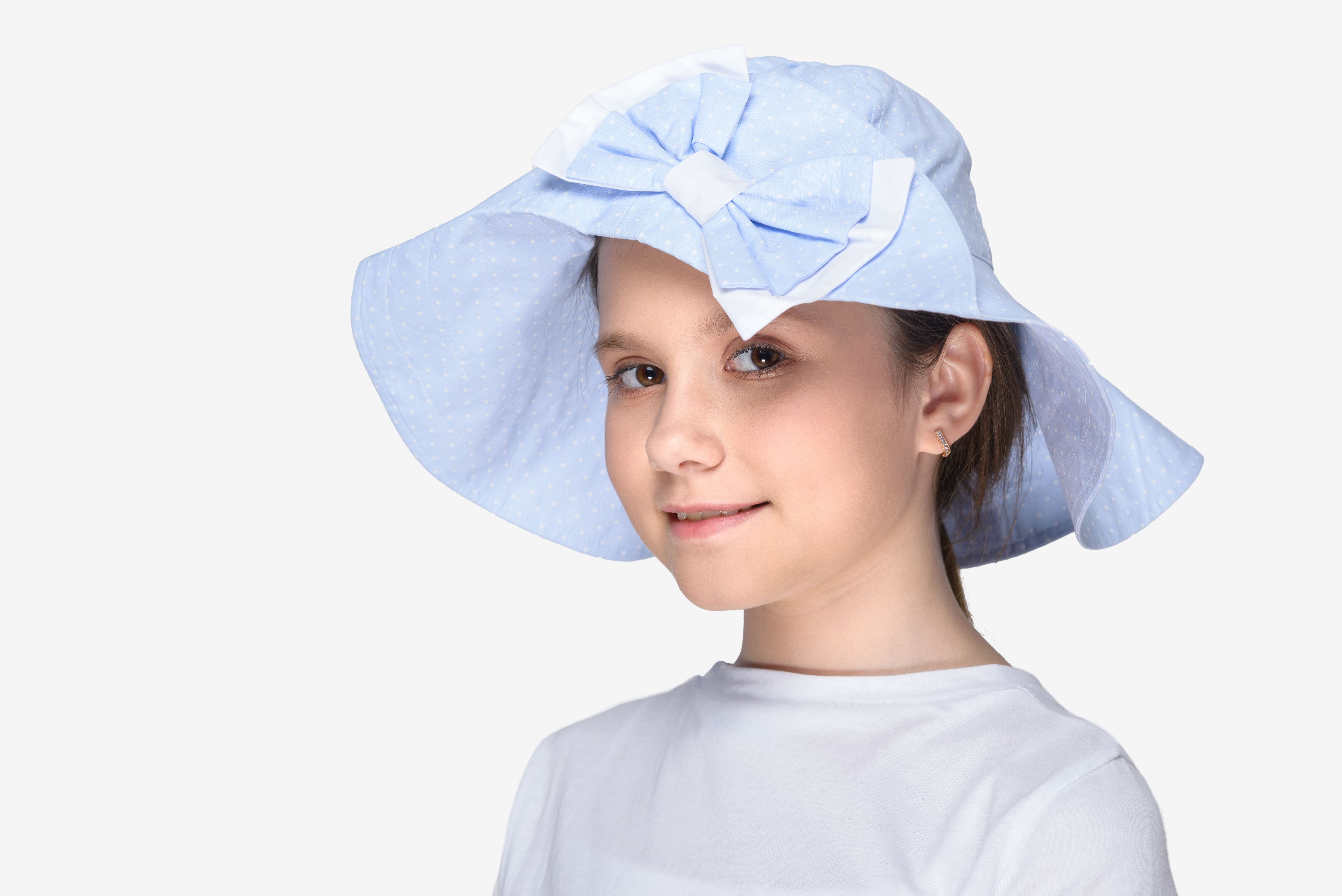 

Шляпа KidsCouture Рубашечний текстиль 55 см Блакитний