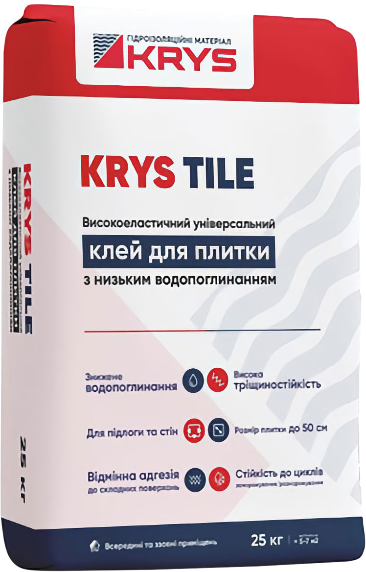  полимерный клей для плитки KRYS Tile 25 кг (krys-tile .