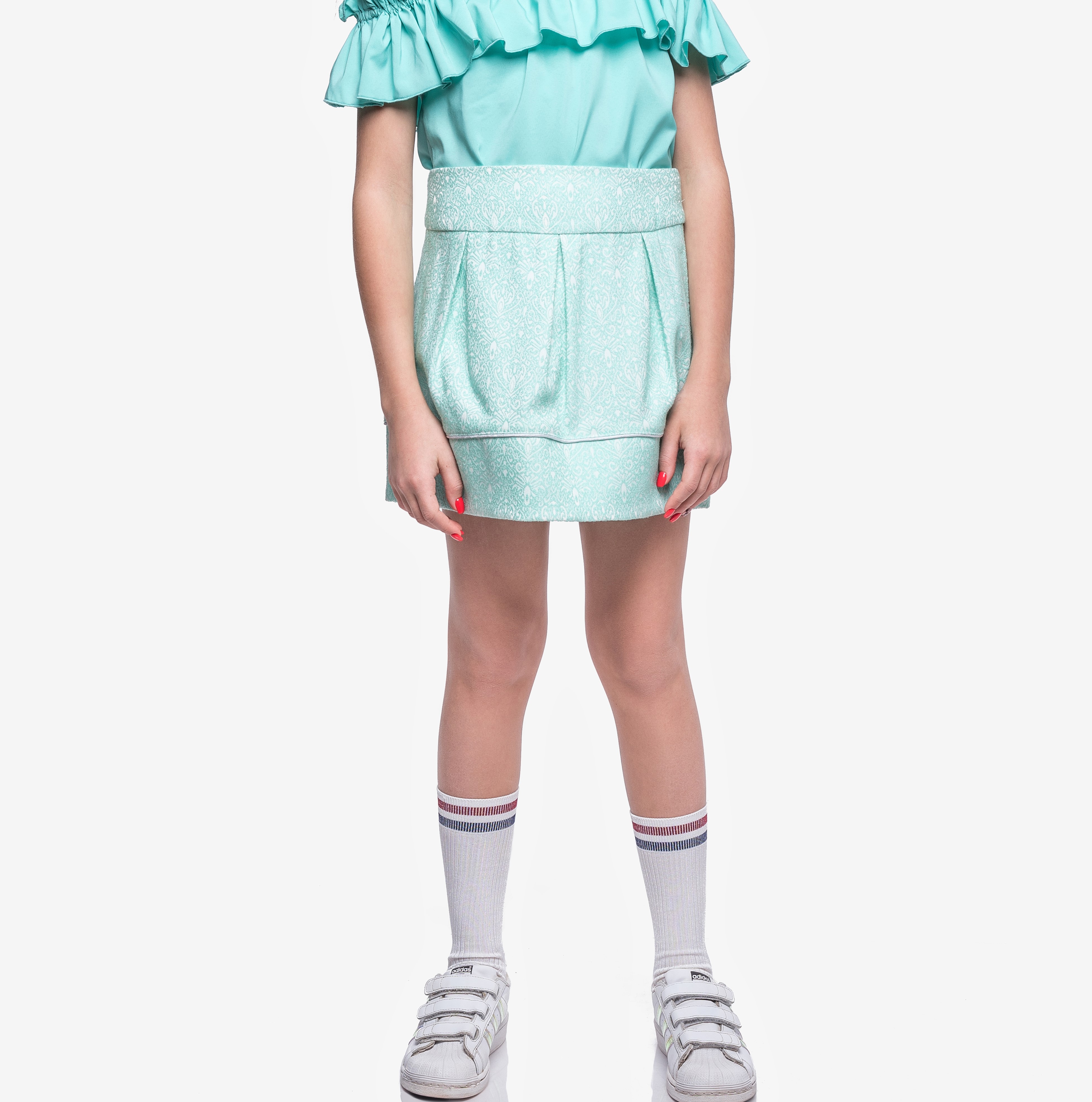 

Спідниця KidsCouture Жаккард 122 см М'ятний