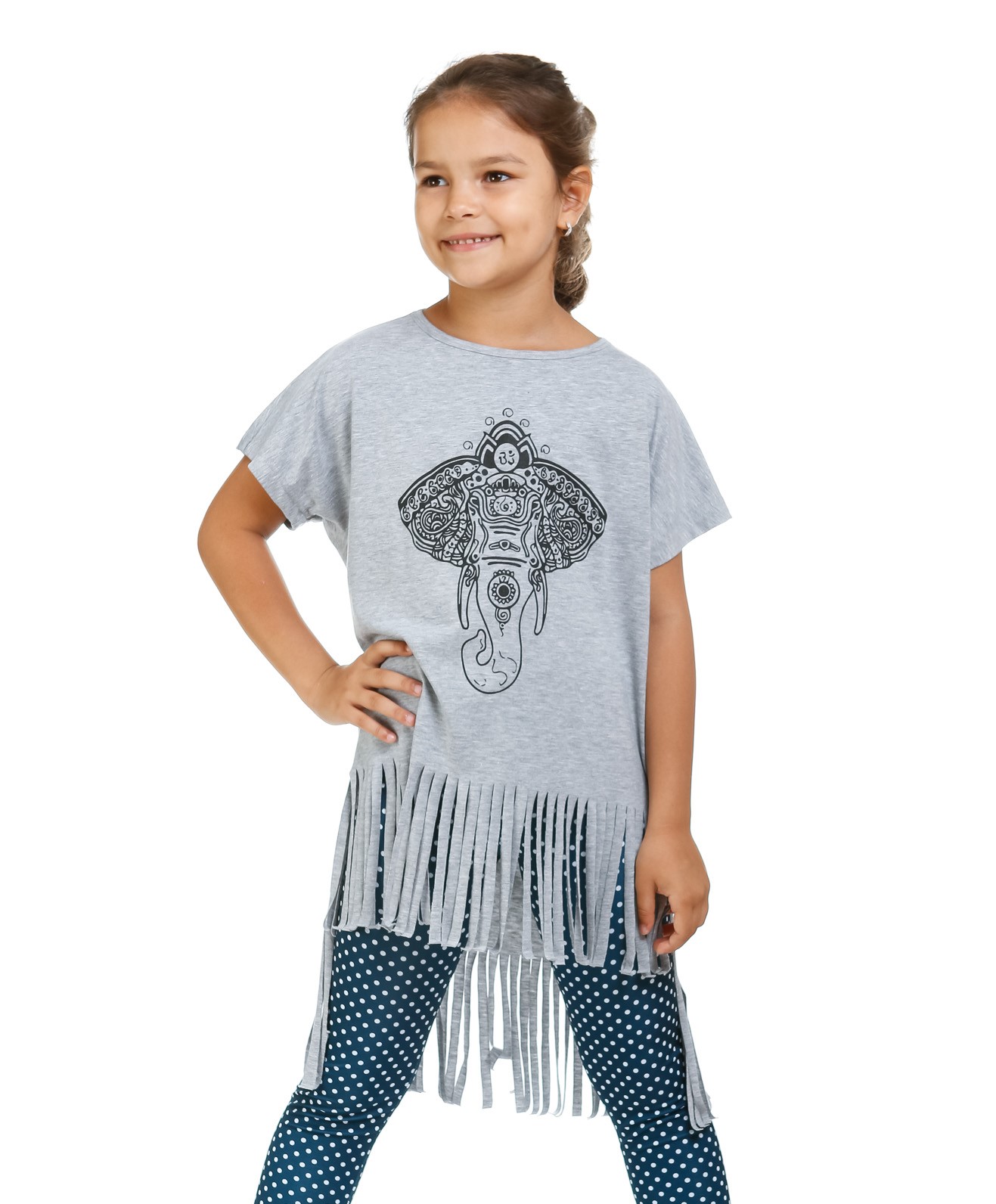 

Туніка KidsCouture Інтерлок 128 см Сірий