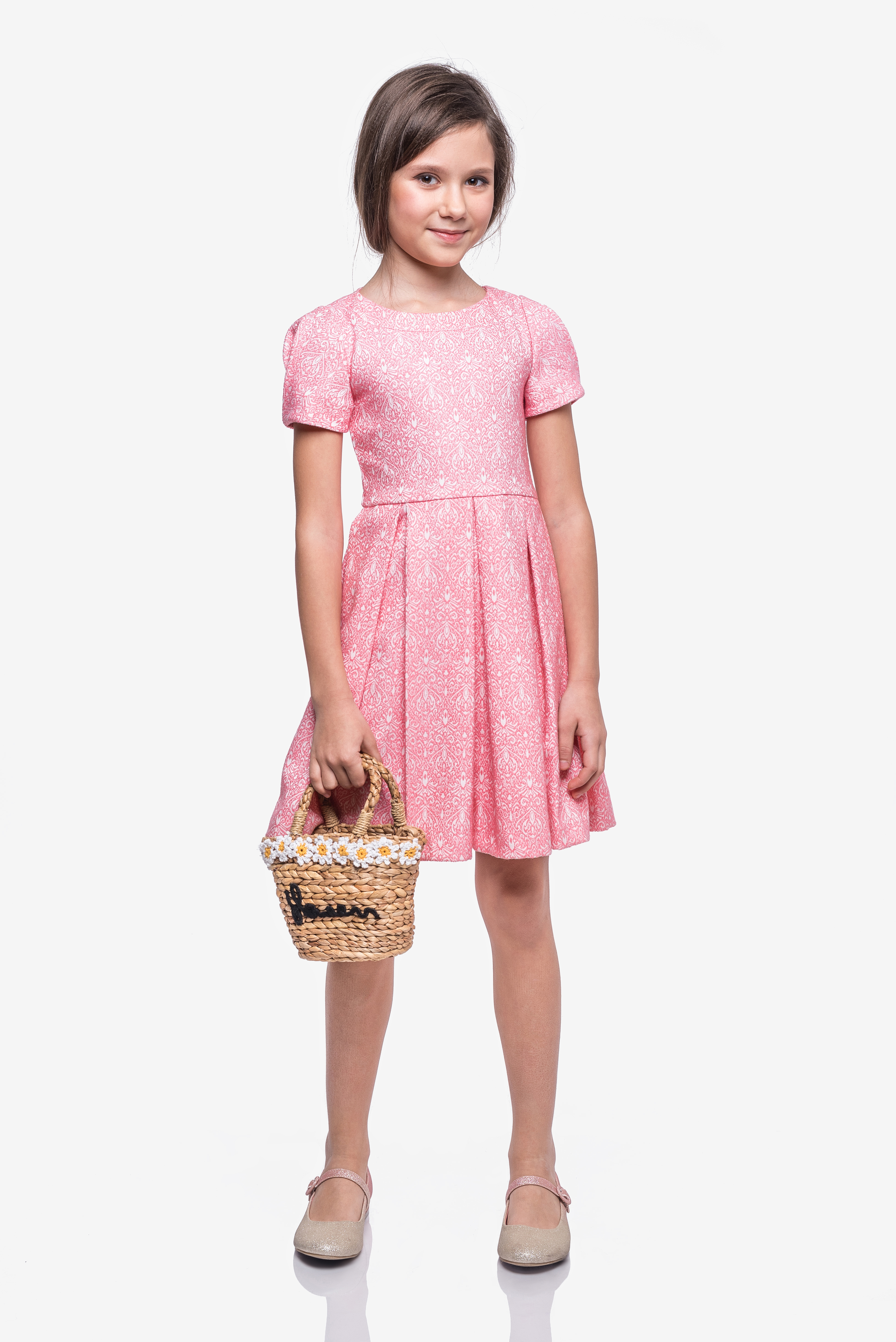 

Сукня KidsCouture Жаккард 140 см Рожевий