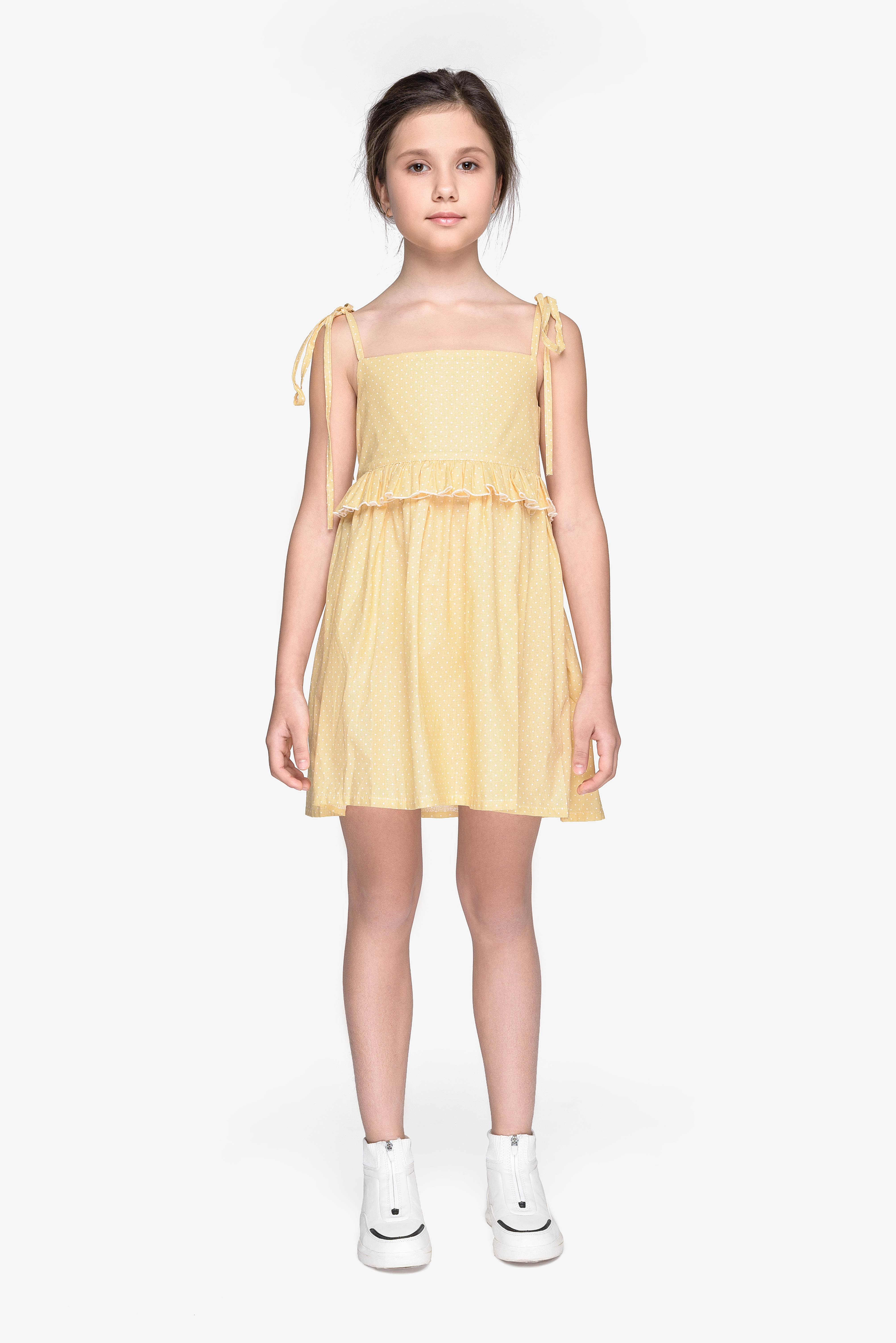 

Сарафан KidsCouture Рубашечний текстиль 110 см Жовтий