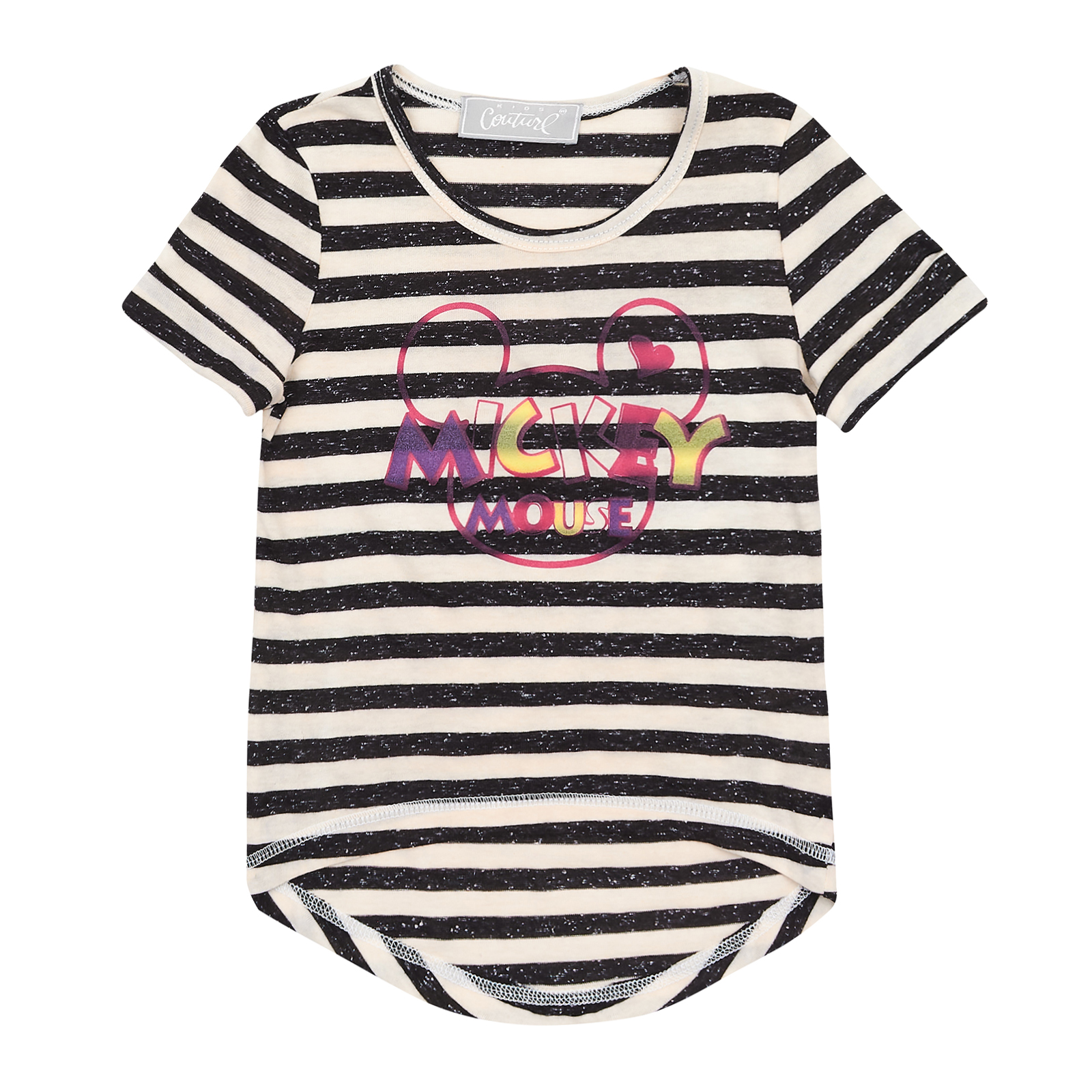 

Футболка KidsCouture Інтерлок 128 см Чорно-Білий