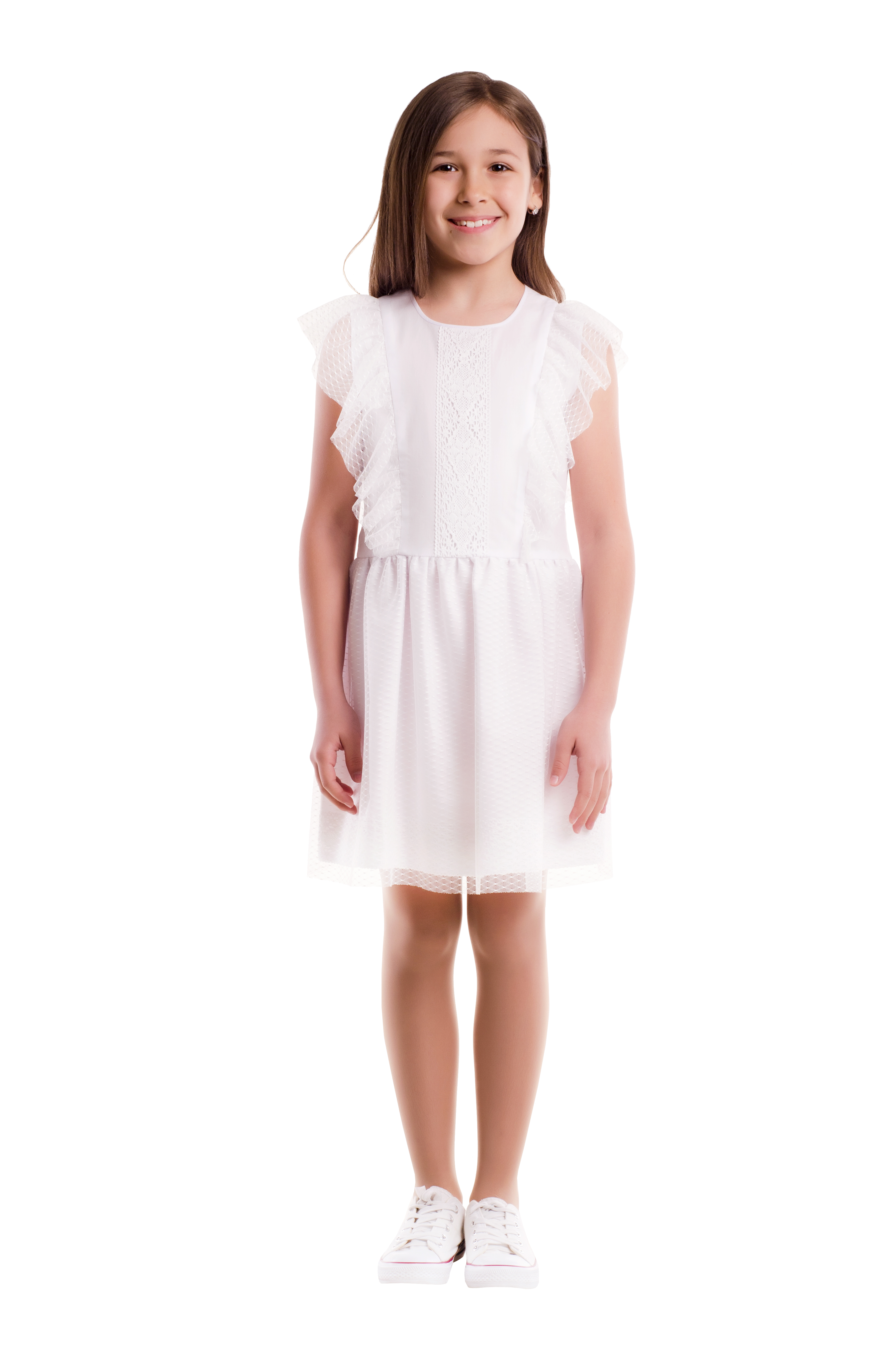 

Сукня KidsCouture Рубашечний текстиль 128 см Білий