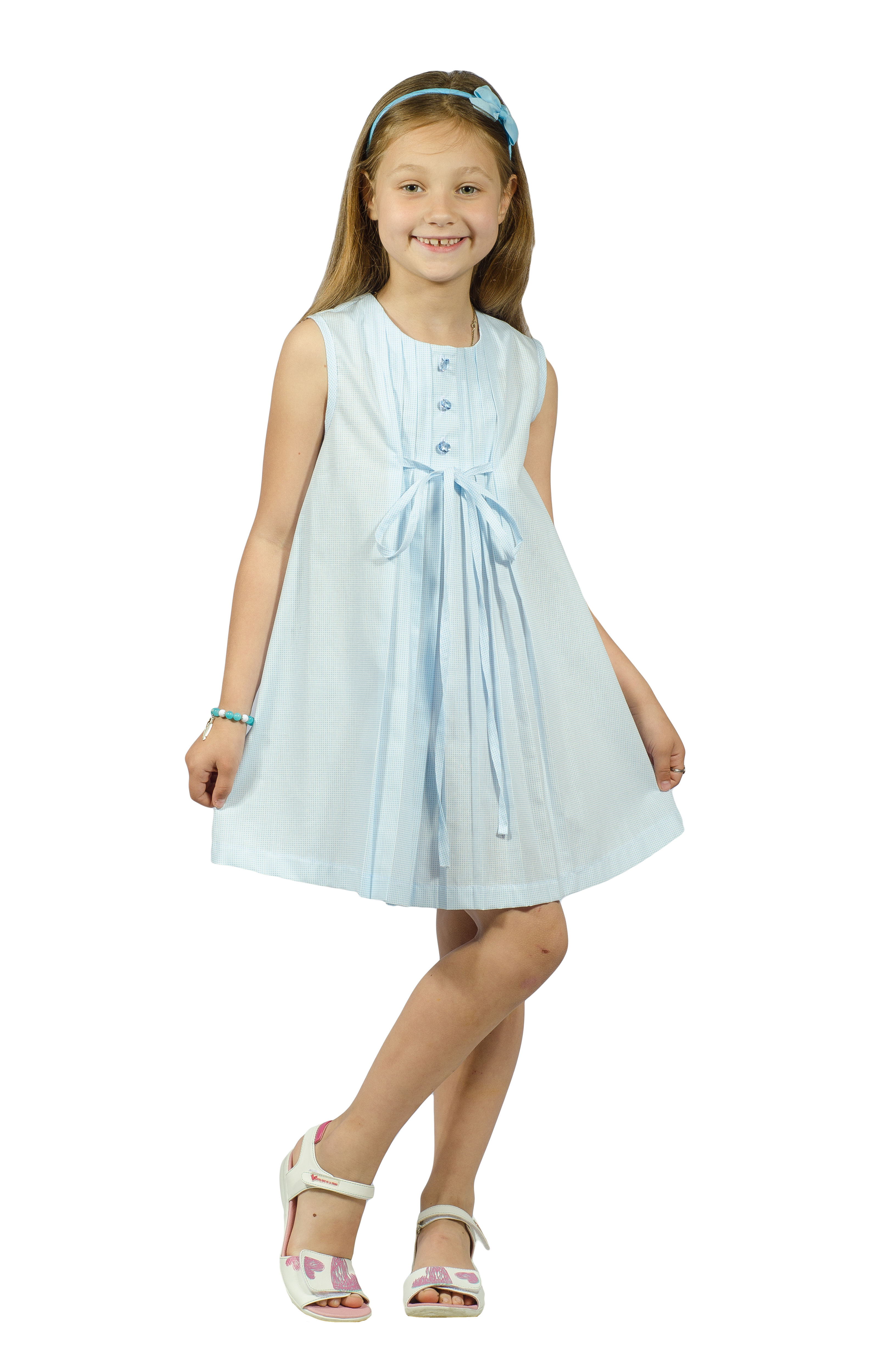 

Сукня KidsCouture Рубашечний текстиль 116 см Блакитний