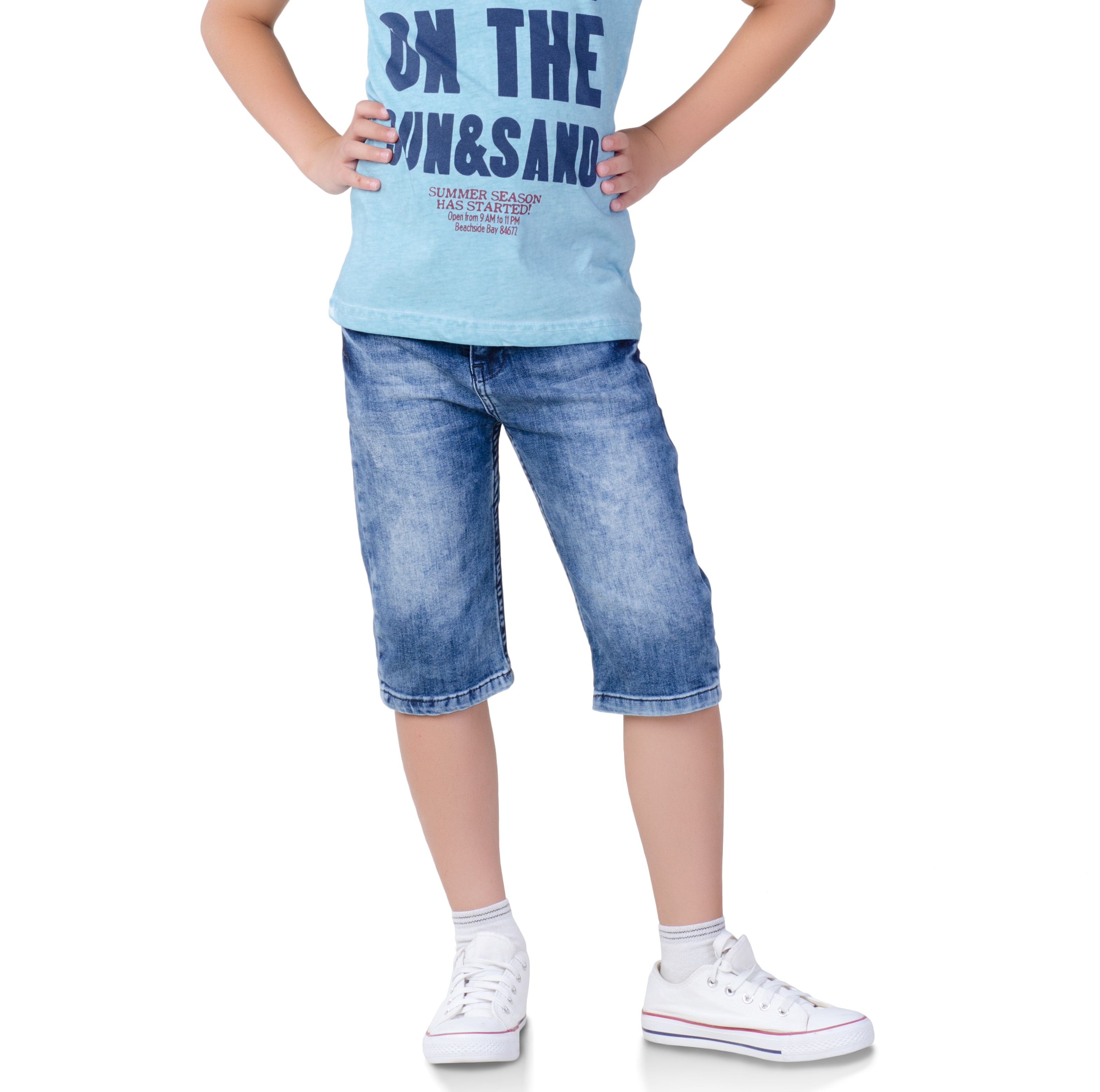 

Джинсові Бриджі KidsCouture 128 см Синій