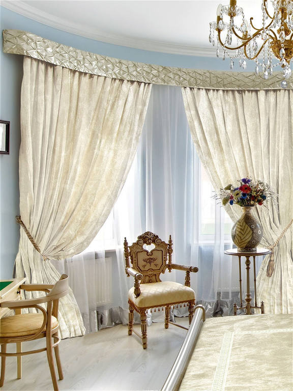 

Шторы портьеры однотонные Бархат Jolie maison 250x270 см 2 шт Шампань