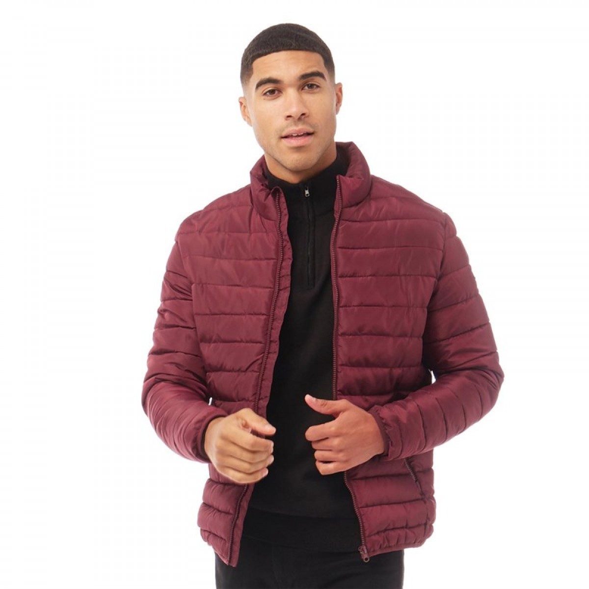 

Зимняя куртка JACK AND JONES Wing Stand Collar Port Royale Burgundy, S (44)