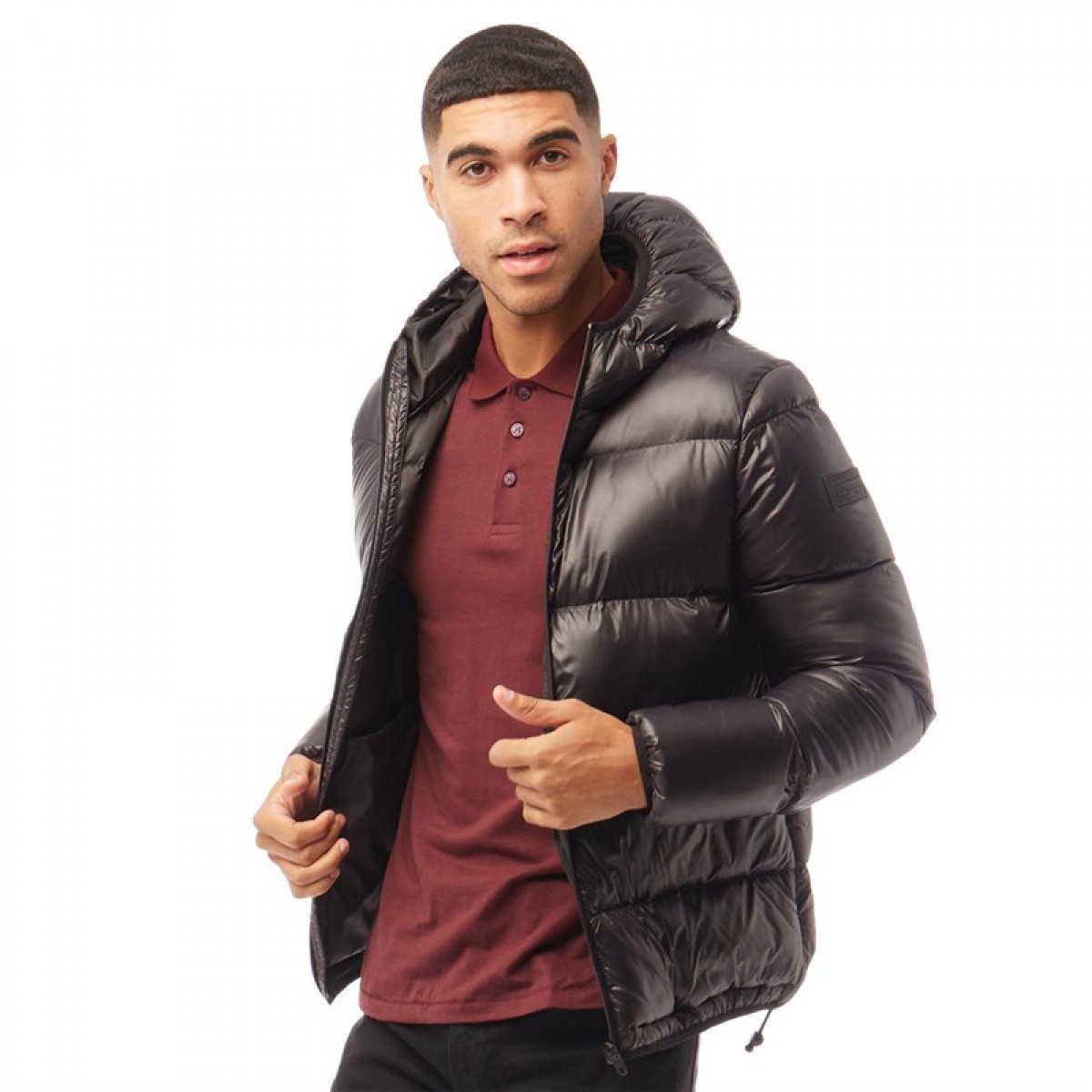 

Зимняя куртка French Connection Row 3 Hooded Black Black, L (48)