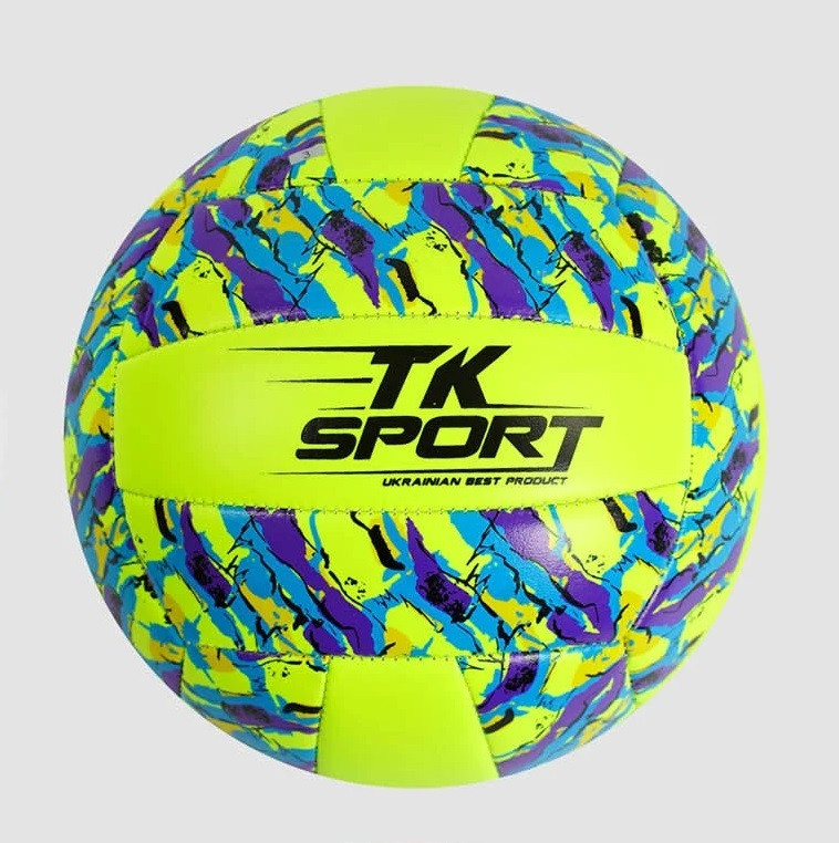 Мяч волейбольный TK Sport 280 грамм PU Yellow/Blue (С54987/02) – фото ...