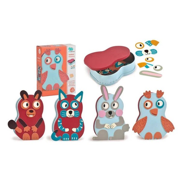 

Пазлы развивающая детская игрушка Synergy toys 8826-1 Зверюшки 41 деталь из дерева Разноцветный