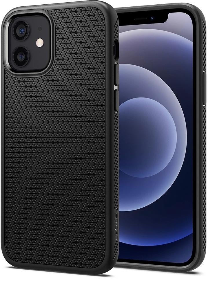 

Чехол Spigen for iPhone 12/12 Pro - Liquid Air Matte Black Original