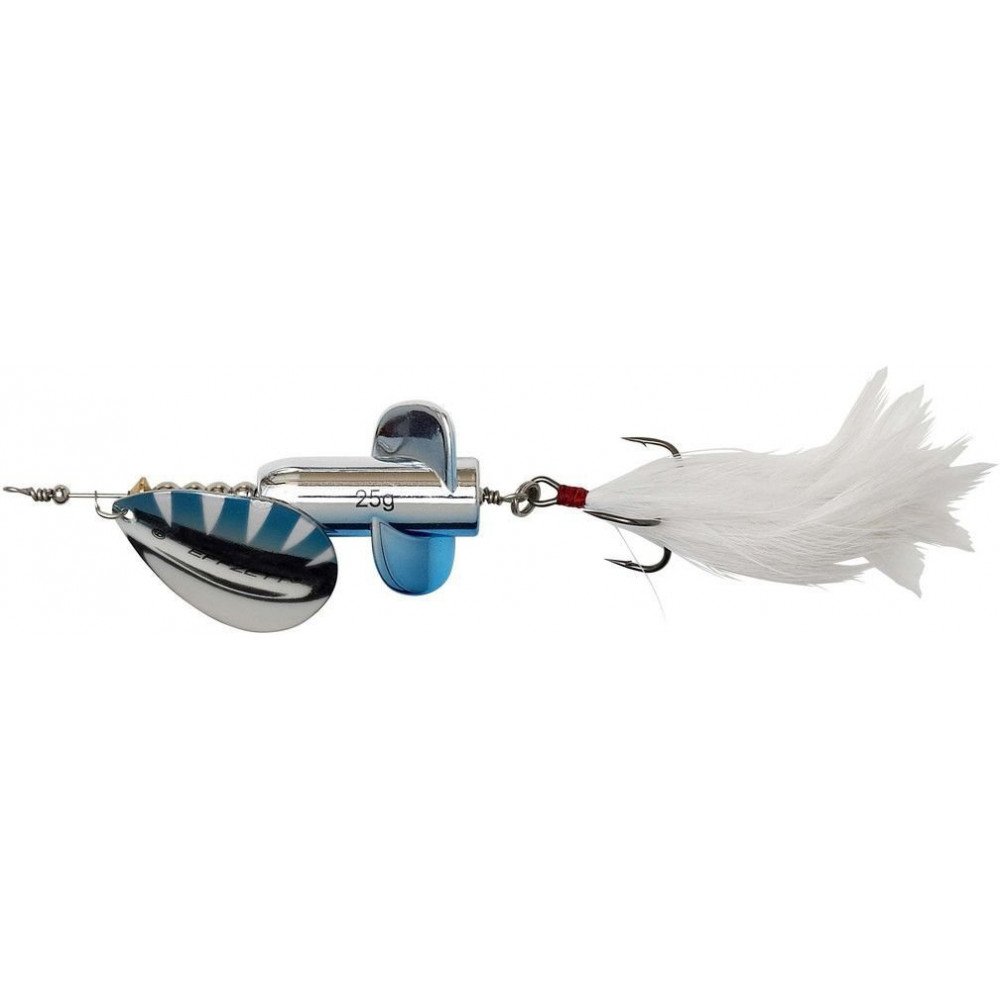 

Блесна DAM Effzett Rattlin Spinner 110mm 18g Silver/Blue (60216)