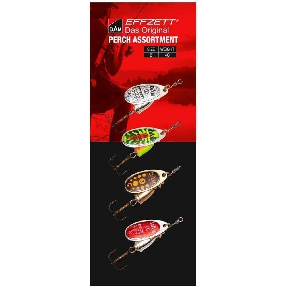 

Блесна DAM Effzett Original Assortment Perch 4g набор-4шт (60593)