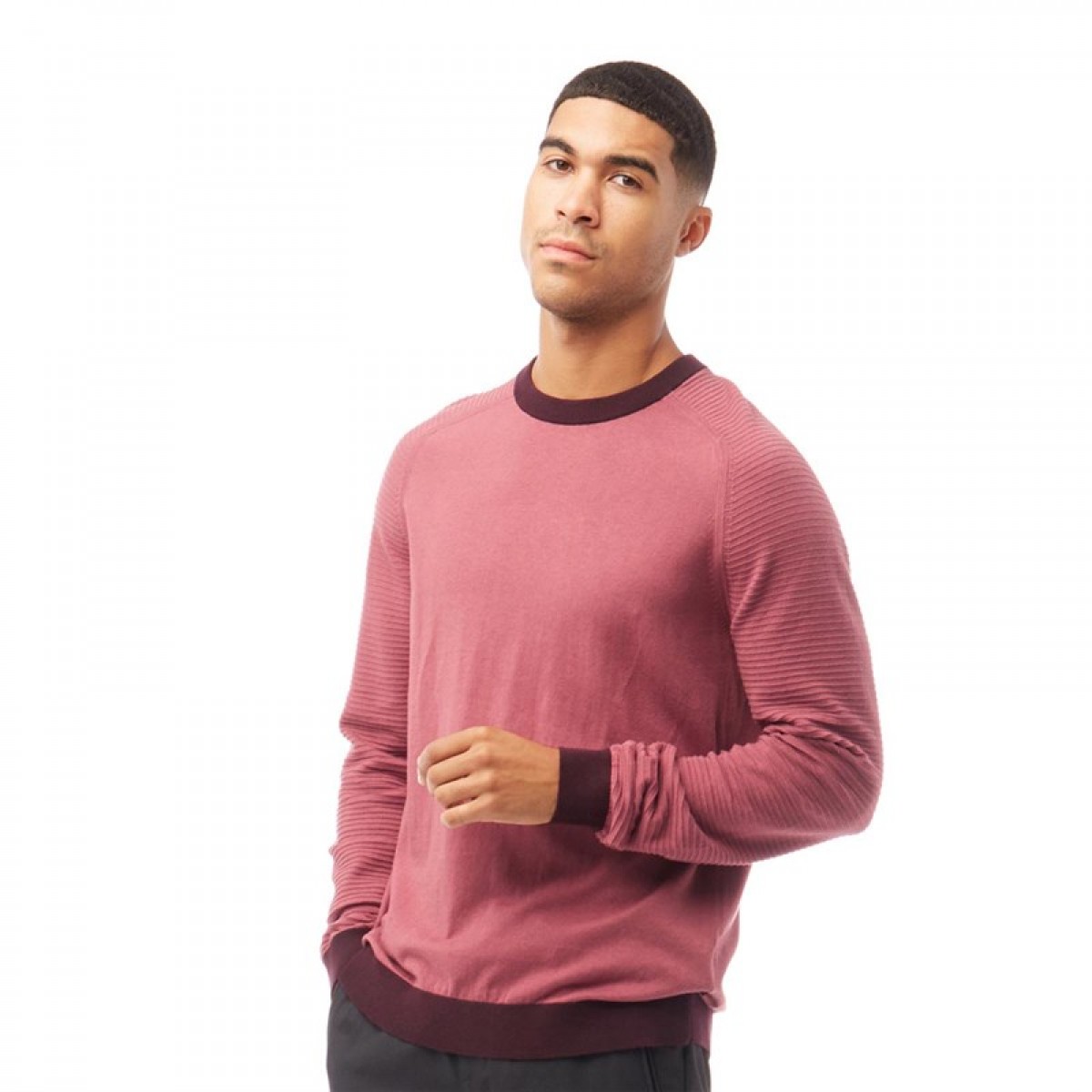 

Джемпер Ted Baker Juscorn Knit Striped Sleeve Neck Pink Brick Red, XXL (52)