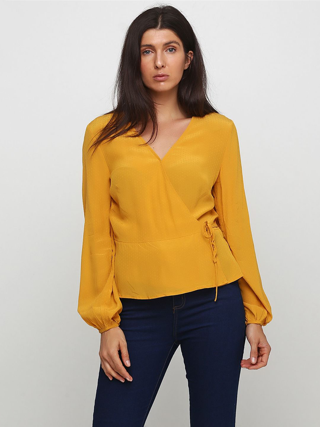 

Блузка H&M 0748856 34 Горчичная