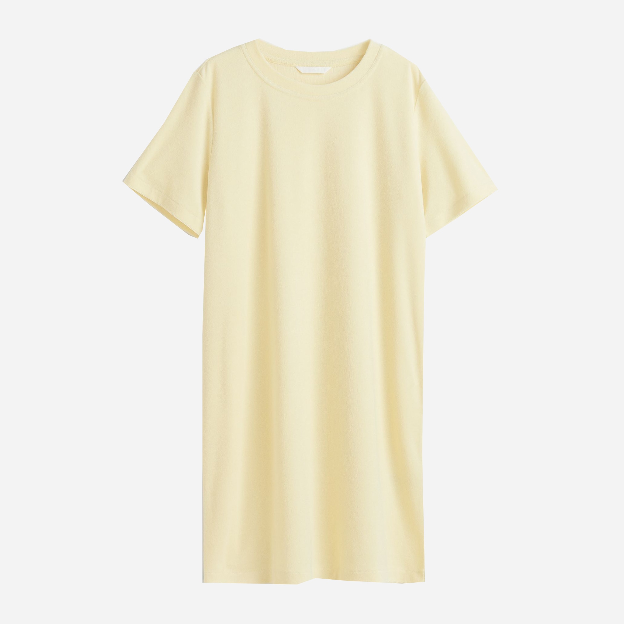 Акція на Сукня-футболка міні літня жіноча H&M A109-1059268 XS Світло-жовта від Rozetka