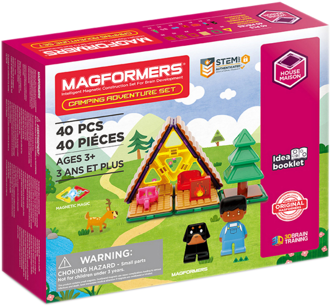 

Магнитный конструктор Magformers Приключения в кемпинге 40 деталей (705016) (730658050163)