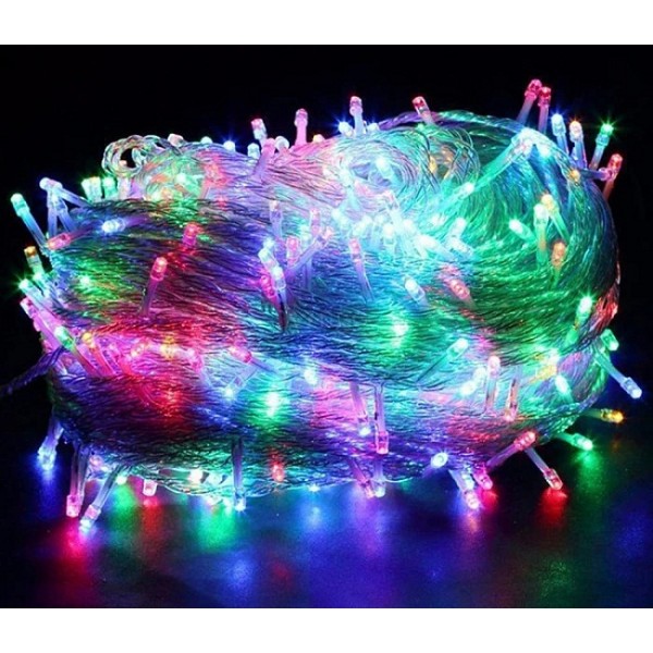 

Гирлянда светодиодная Xmas нить 300 LED синее свечение прозрачный провод длина 20 метров TT70016