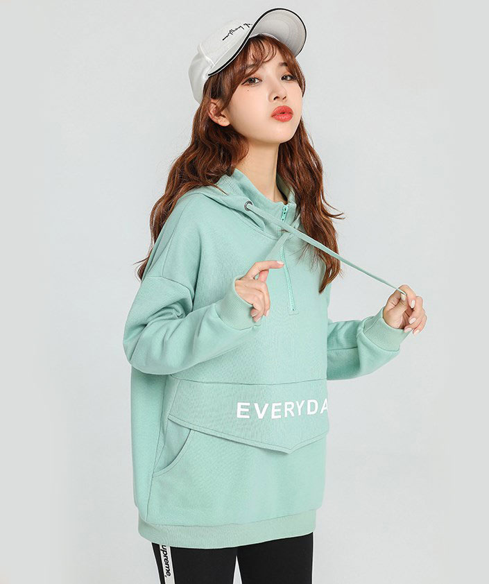 

Худи женское Everyday Berni Fashion (L) Бирюзовый