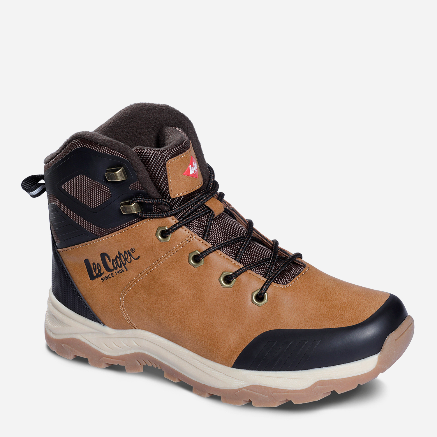 Акція на Чоловічі зимові черевики високі Lee Cooper LCJ-23-01-2046M 44 29 см Кемел від Rozetka