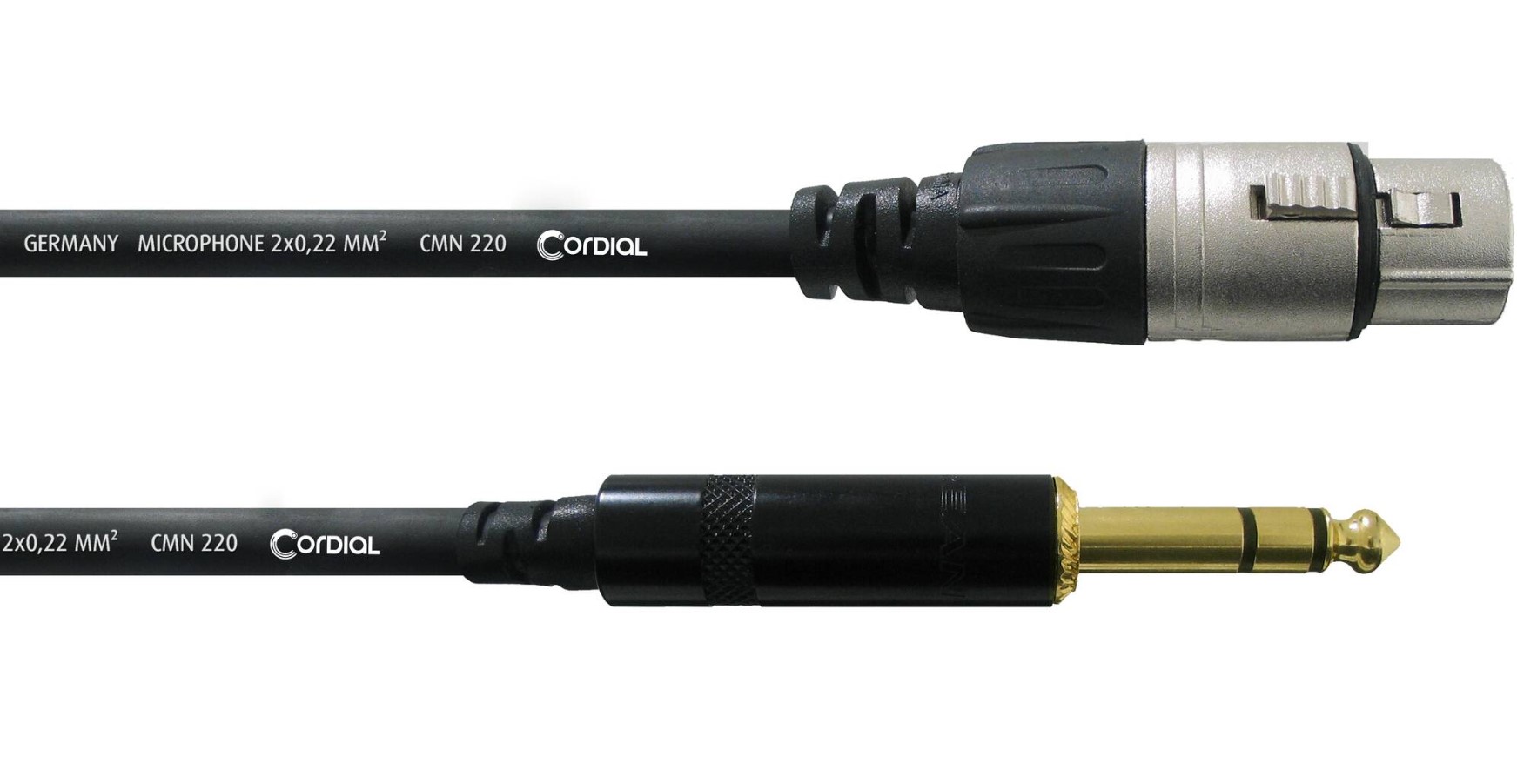 

Балансный аудио кабель Jack 6.3 stereo — XLR female 9м Cordial CFM 9 FV