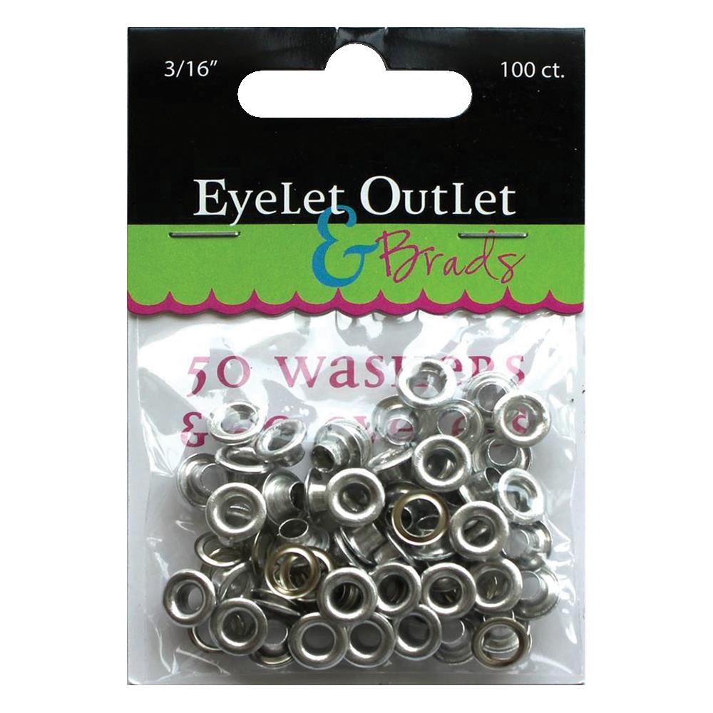

Набор люверсов ScrapTools Eyelet Outlet Eyelets & Washers 4,7 мм (810787022771)