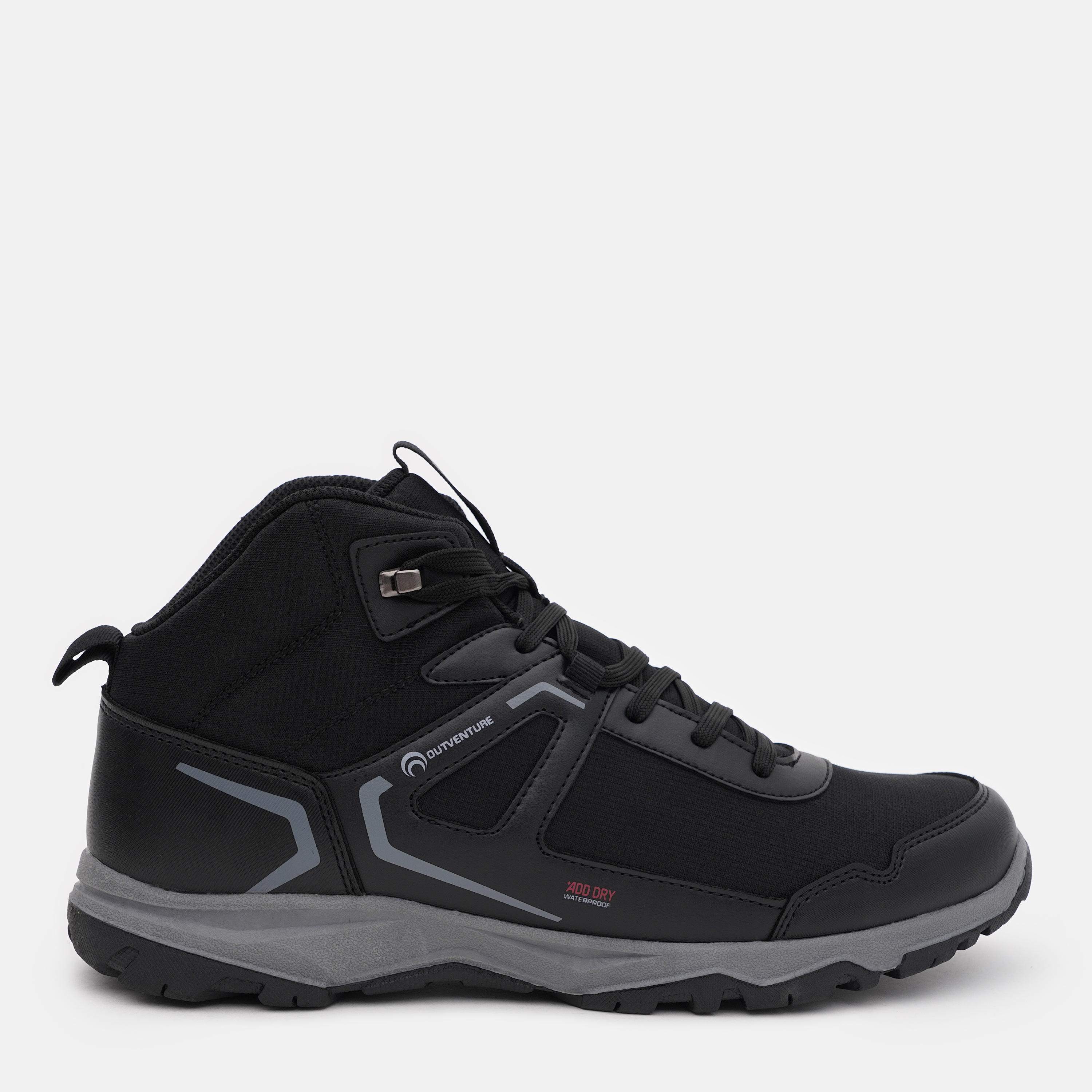 Акция на Чоловічі черевики низькі для туризму Outventure Discovery Mid Men'S Boots 118528-99 41 25.5 см Чорні от Rozetka